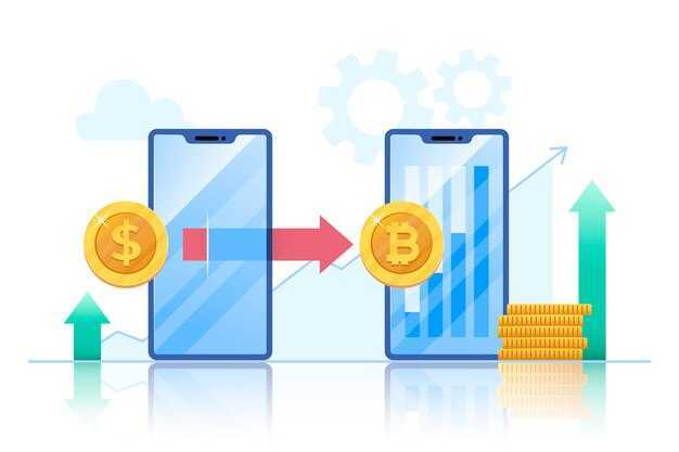 An image of with two phones displaying two differenct cryptocurrencies being swapped