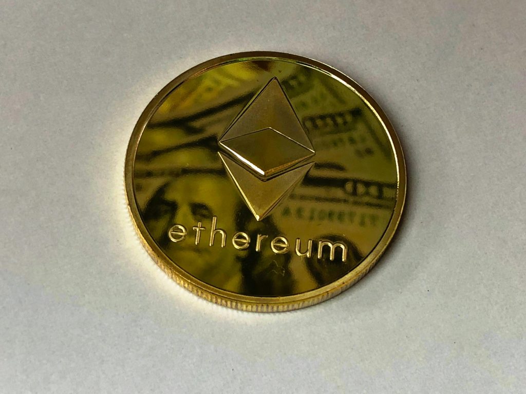 An image of ethereum crypto coin