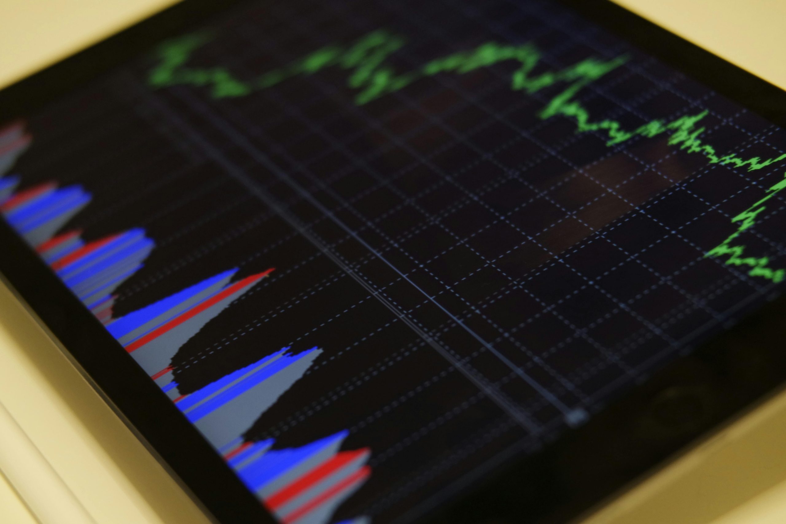 crypto trading chart with trends